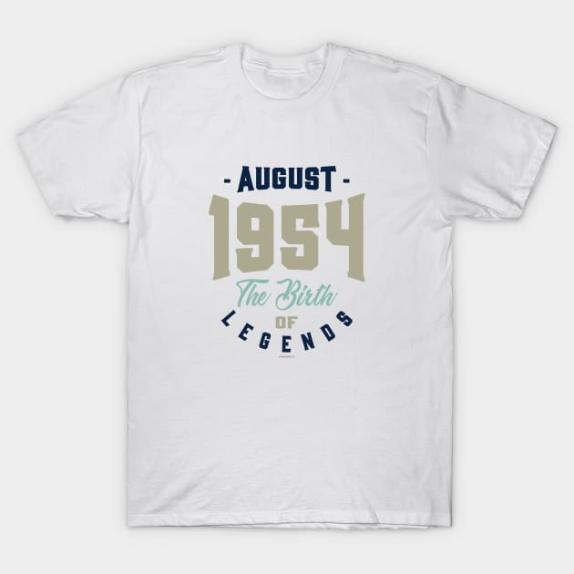 August 1954 The Birth Of Legends T-Shirt by C_ceconello